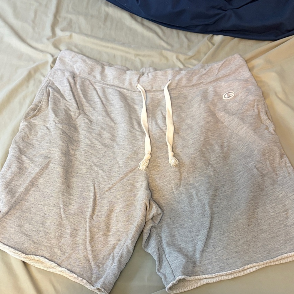 Champion Light Gray sweat Casual Shorts
